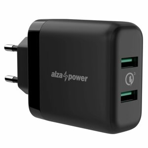 Hálózati adapter AlzaPower Q200 Quick Charge 3.0 fekete