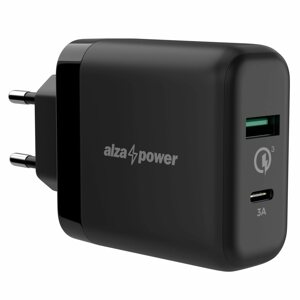 Töltő adapter AlzaPower Q200C Quick Charge 3.0 fekete