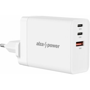 Hálózati adapter AlzaPower G310 GaN Fast Charge 120 W fehér