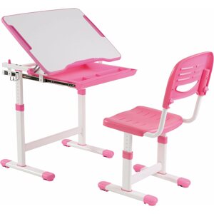 Gyerek íróasztal AlzaErgo Table ETJ100 rózsaszín