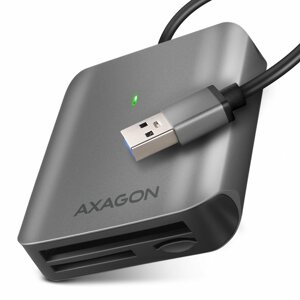 Kártyaolvasó AXAGON CRE-S3, 3-slot & lun card reader, UHS-II support, SUPERSPEED USB-A