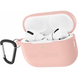 Fülhallgató tok AlzaGuard Skinny Silicone Case Airpods Pro 2022 rózsaszín