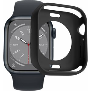 Okosóra tok AlzaGuard Matte TPU HalfCase az Apple Watch 45mm számára fekete