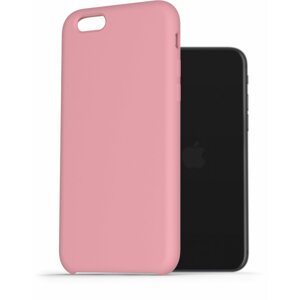 Telefon tok AlzaGuard Premium Liquid Silicone Case iPhone 7 / 8 / SE 2020 / SE 2022 rózsaszín tok