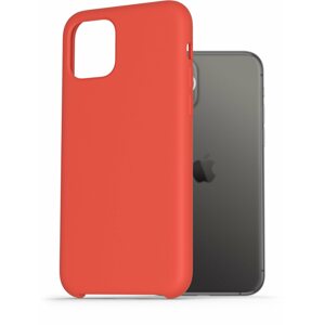 Telefon tok AlzaGuard Premium Liquid Silicone Case iPhone 11 Pro piros tok