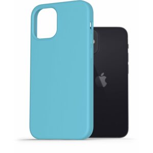 Telefon tok AlzaGuard Premium Liquid Silicone Case iPhone 12 mini kék tok