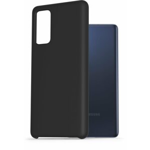 Telefon tok AlzaGuard Premium Liquid Silicone Case Samsung Galaxy S20 FE fekete tok
