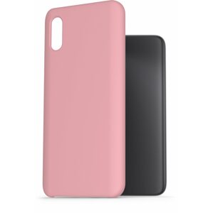 Telefon tok AlzaGuard Premium Liquid Silicone Case Xiaomi Redmi 9A rózsaszín tok