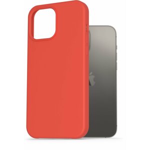 Telefon tok AlzaGuard Premium Liquid Silicone Case iPhone 13 Pro Max piros tok