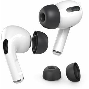 Fejhallgató fülpárna Ahastyle Szilikon Earhooks az AirPods Pro fülhallgatóhoz black 3 db