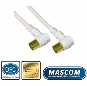 Koax kábel Mascom antennakábel 7274-030, ferde IEC csatlakozók 3m
