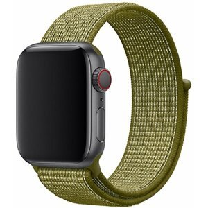 Szíj Eternico Airy Apple Watch 38mm / 40mm / 41mm  Green Fig and Brown edge