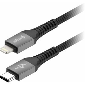 Adatkábel AlzaPower AluCore Ultra Durable USB-C to Lightning (C94) 1m sötétszürke