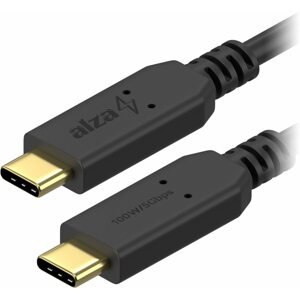 Adatkábel AlzaPower Core USB-C to USB-C 3.2 Gen 1, 5A, 100W, 0,15m, fekete