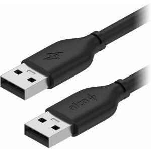 Adatkábel AlzaPower Core USB-A (M) to USB-A (M) 2.0, 0,5 m, fekete