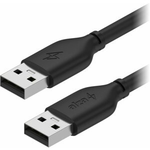 Adatkábel AlzaPower Core USB-A (M) - USB-A (M) 2.0, 1 m, fekete