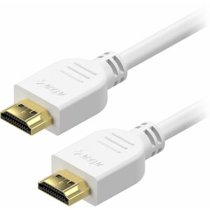 Videokábel AlzaPower Core HDMI 1.4 High Speed 4K 1,5m fehér