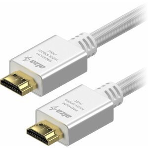 Videokábel AlzaPower AluCore Premium HDMI 2.0 High Speed 4K 1,5 m, fehér