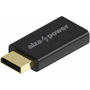 Átalakító AlzaPower DisplayPort (M)-ről HDMI 4K 30 Hz (F)-re fekete