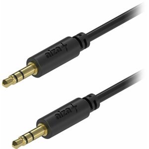 Audio kábel AlzaPower Core Audio 3,5 mm Jack (M) to 3,5 mm Jack (M) 2 m fekete