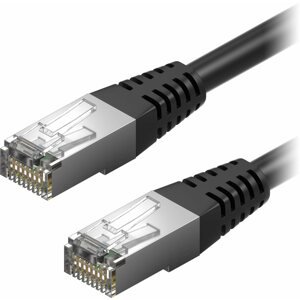 Hálózati kábel AlzaPower Patch CAT5E FTP 5 m fekete