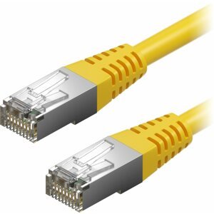 Hálózati kábel AlzaPower Patch CAT5E FTP 1 m sárga