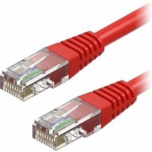 Hálózati kábel AlzaPower Patch CAT5E UTP 0,25m piros