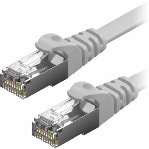 Hálózati kábel AlzaPower Patch CAT6 FTP Flat 0,5m szürke