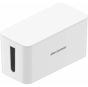 Kábelrendező AlzaPower Cable Box Basic Small fehér