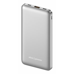 Power bank AlzaPower Thunder 10000mAh Fast Charge + PD3.0 ezüst