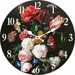 Nástěnné hodiny Nástěnné hodiny Květiny