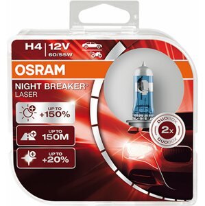 Autóizzó OSRAM H4 Night Breaker Laser Next Generation +150%, 2 db
