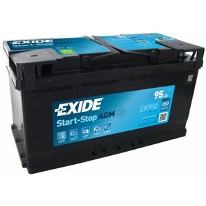 Autó akkumulátor EXIDE START-STOP AGM 95Ah, 12V, EK950