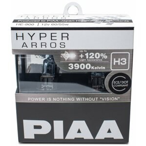 Autóizzó PIAA Hyper Arros 3900K H3 + 120% növelt fényerő, 2 db
