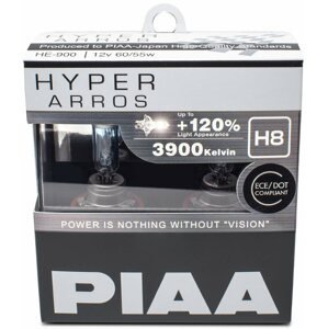 Autóizzó PIAA Hyper Arros 3900K H8 + 120% növelt fényerő, 2 db