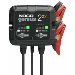 Nabíječka autobaterií NOCO nabíječka pro nabíjení 2 baterií 2x2, 6/12 V, 2-40 Ah, 2 A