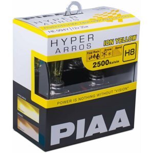 Autóizzó PIAA Hyper Arros Ion Yellow 2500KK H8 - meleg sárga fény 2500K extrém körülmények közötti használatra