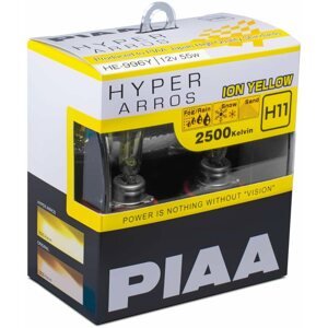 Autóizzó PIAA Hyper Arros Ion Yellow 2500KK H11 - meleg sárga fény 2500K extrém körülmények közötti használatra