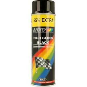 Festékspray MOTIP M fekete fényes 500 ml