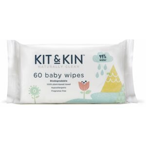 Popsitörlő Kit & Kin Naturally Clean Baby Wipes 60 ks