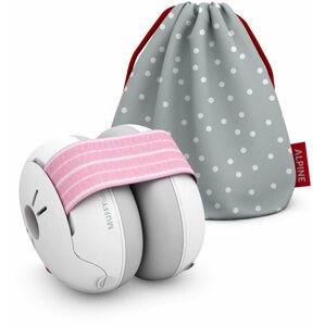 Füldugó ALPINE Muffy Baby gyermek szigetelő fejhallgató - rózsaszín