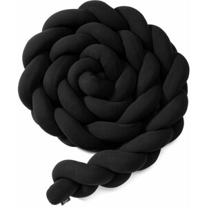 Rácsvédő kiságyba Eseco kötött rácsvédő 180 cm, fekete