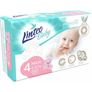 Eldobható pelenka LINTEO Baby Premium MAXI (8-15 kg) 50 db