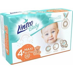 Eldobható pelenka LINTEO Baby Premium MAXI+ (10-17 kg) 46 db