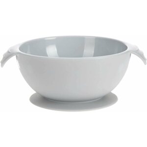 Gyerektál Lässig Bowl Silicone grey with suction pad
