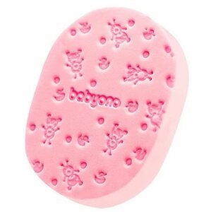 Mosdókesztyű BabyOno Gyengéd gyerek fürdőszivacs, rózsaszín