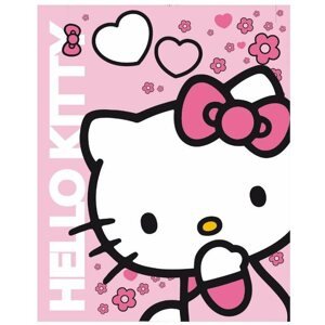 Pléd KAUFMANN gyermek kétoldalas autós takaró - Hello Kitty, 120 × 150 cm, 120 × 150 cm