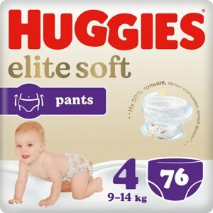Bugyipelenka HUGGIES Elite Soft Pants 4-es méret (76 db)