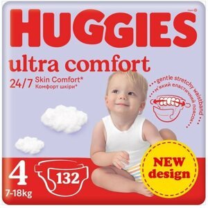 Eldobható pelenka HUGGIES Ultra Comfort Mega 4 (132 db)