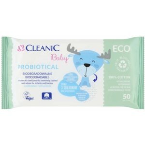 Popsitörlő CLEANIC Baby Probiotical EKO 50 db